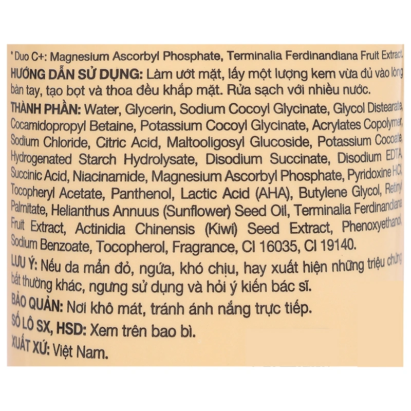 Kem rửa mặt Acnes Vitamin sáng da, mờ sẹo thâm tuýp 100g - 5